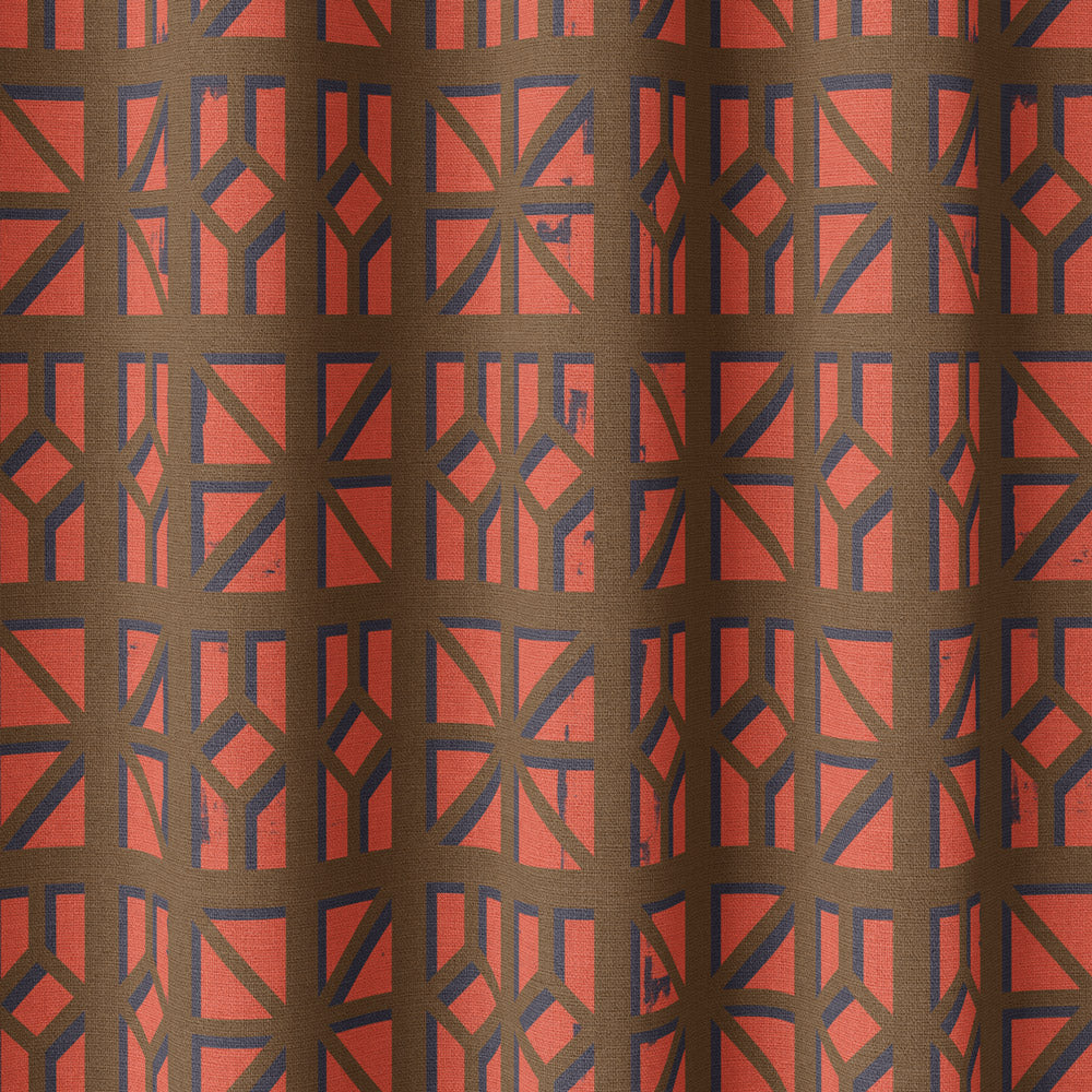 Atomic Ranch Fabric in Coral