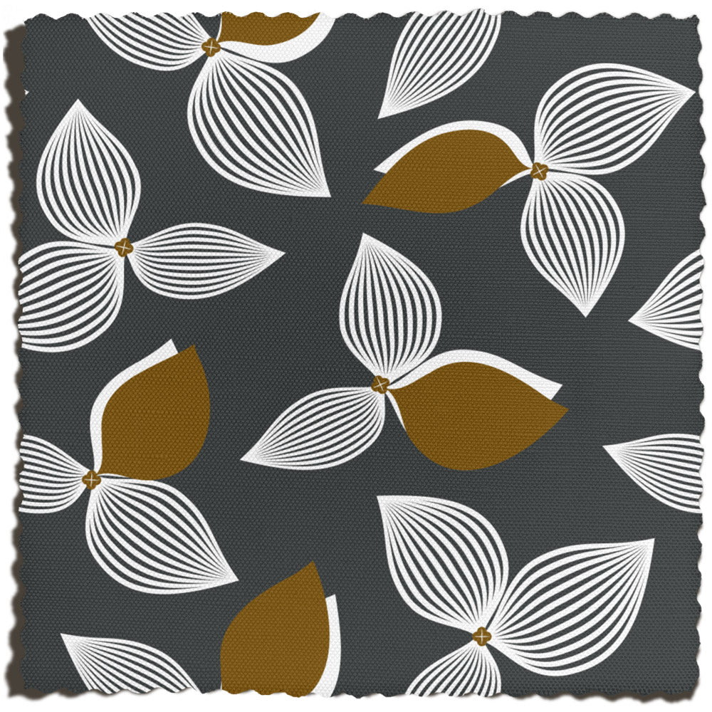 Bougies Fabric in Charcoal