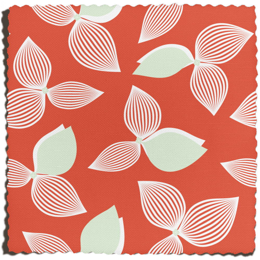 Bougies Fabric in Coral