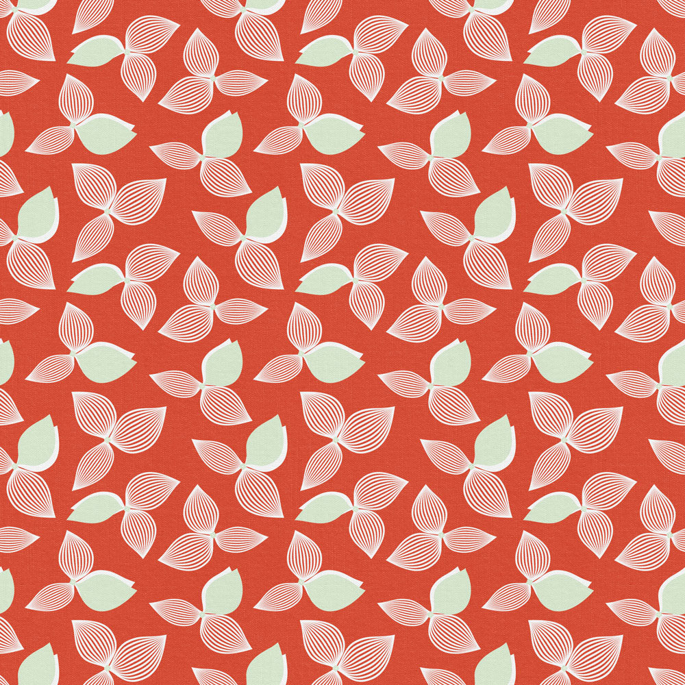 Bougies Fabric in Coral