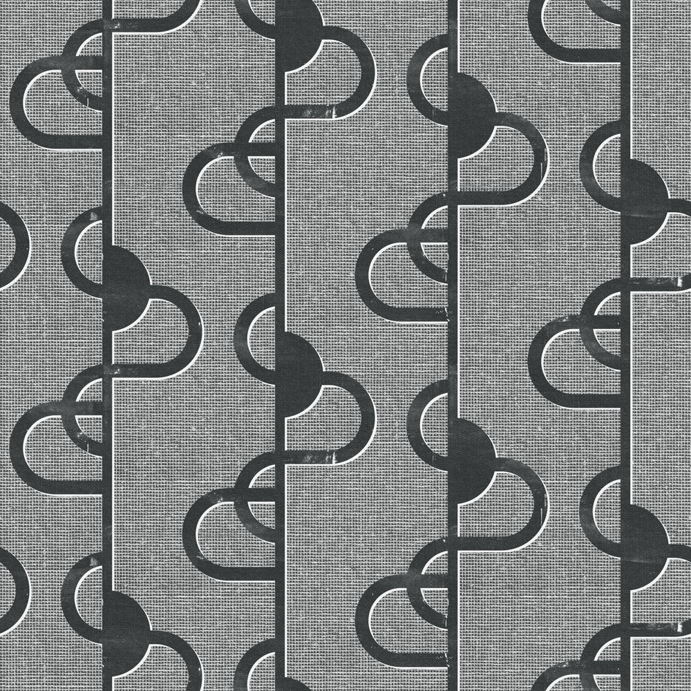 Palm Canyon Drive Fabric in Charcoal