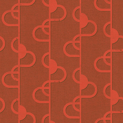 Palm Canyon Drive Fabric in Coral