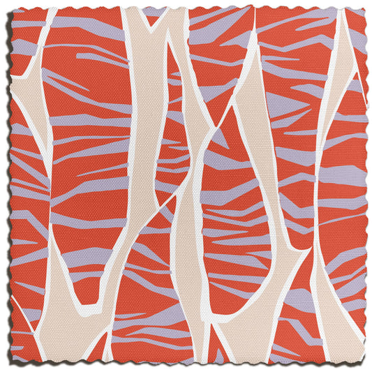 Sansevieria Fabric in Coral