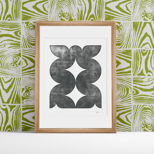 Serpentino I Digital Print in Charcoal